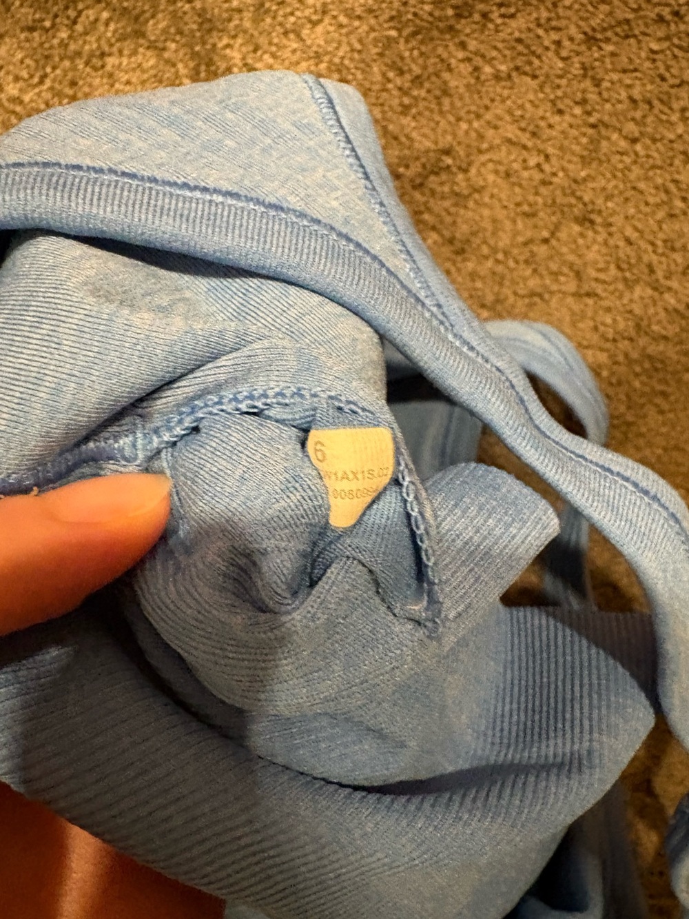 Lululemon Blue Ribbed Racerback Athletic Tank Top - Picture 11 of 11